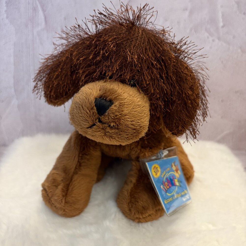 Webkins Ganz Brown Dog HM195 Sealed Code Tag Plush Dog Stuffie (SKU: 252TO)